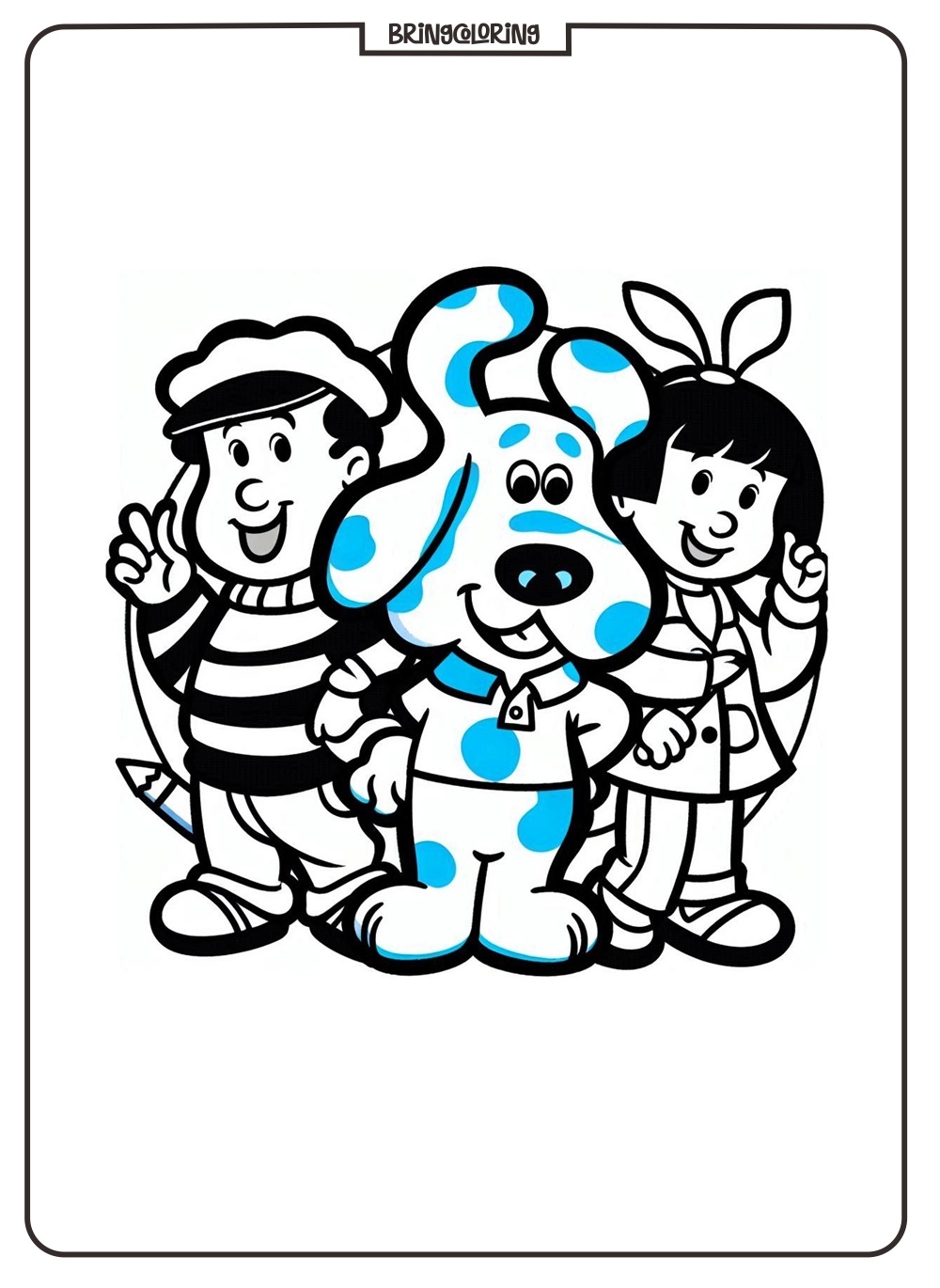 Blues Clues Coloring Online Page for Kids