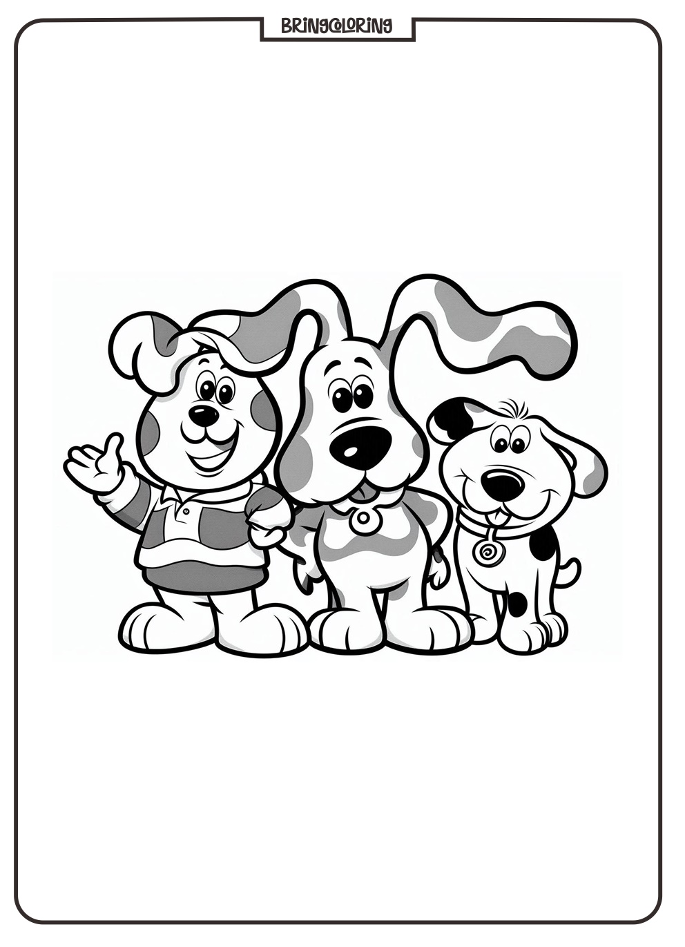 Blues Clues Coloring Online Pages for Kids bringcoloring.com