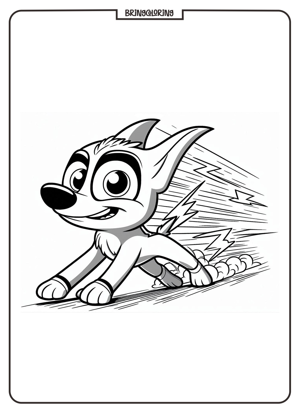 Bolt Coloring Online Pages bringcoloring.com