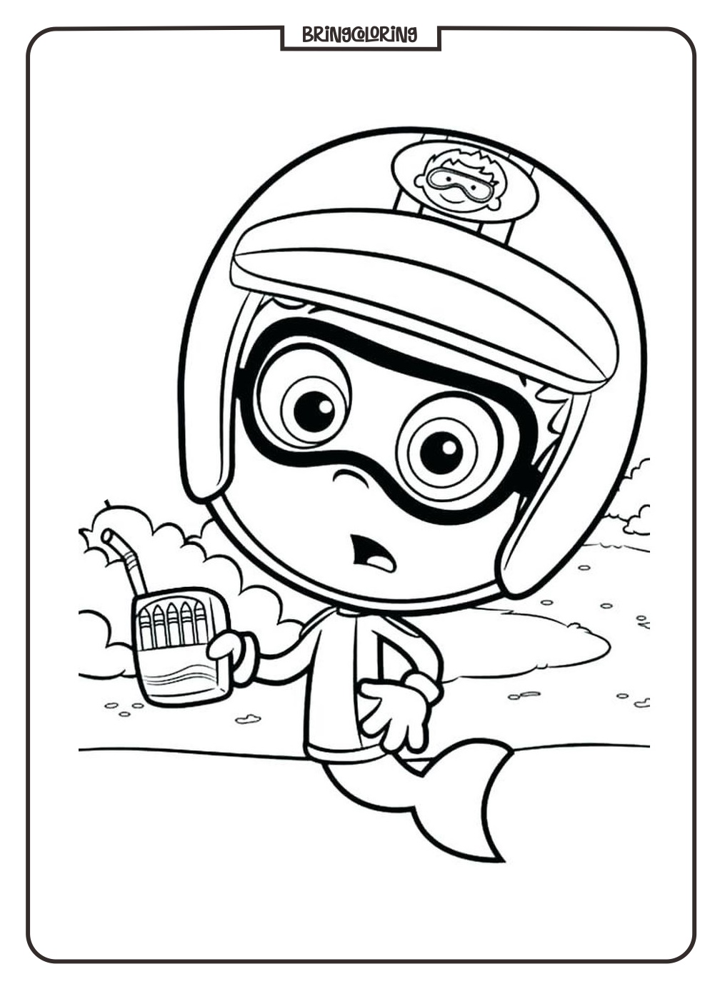 Bubble Guppies Characters Coloring bringcoloring.com