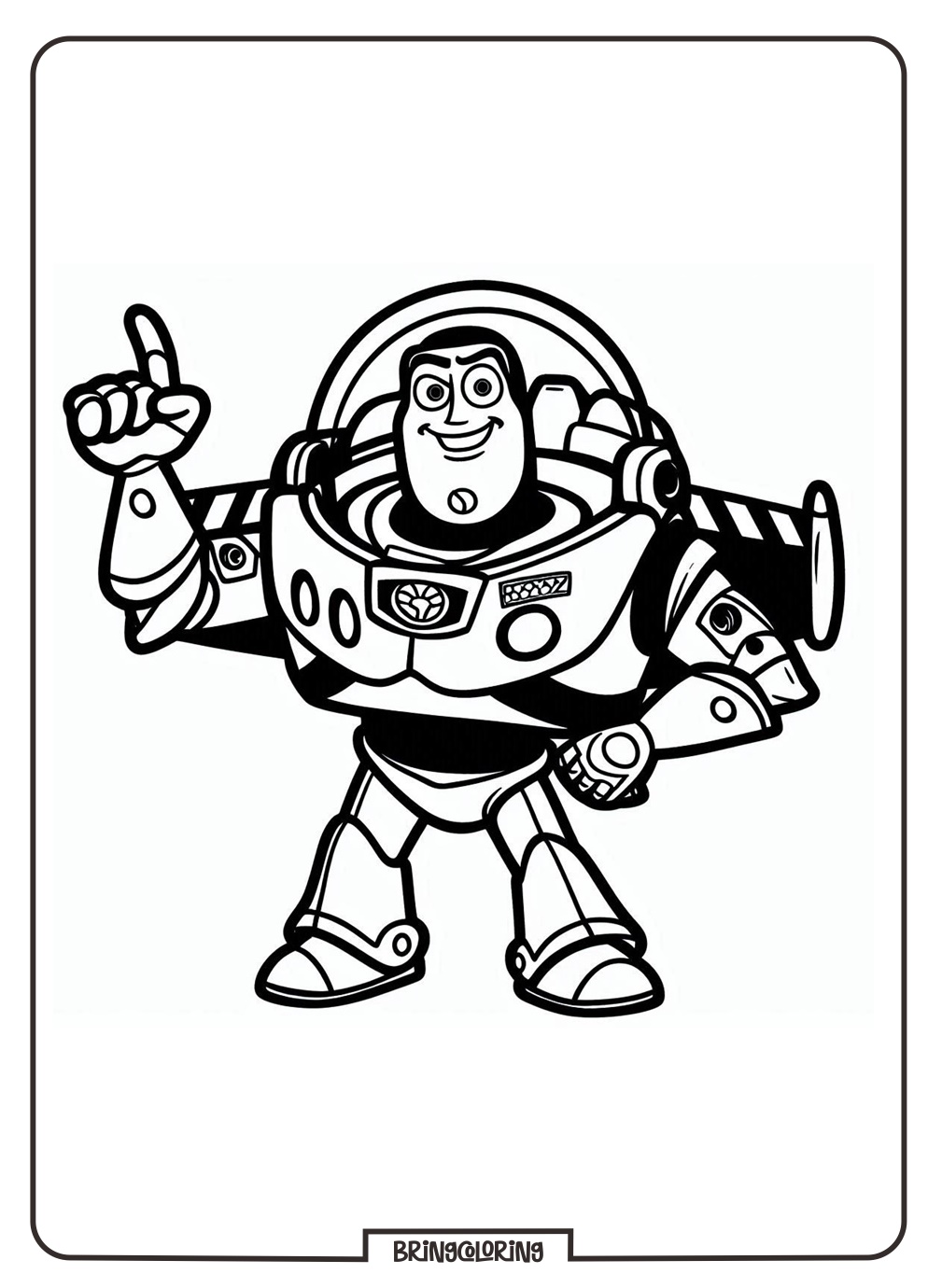 Buzz Lightyear Coloring Page bringcoloring.com