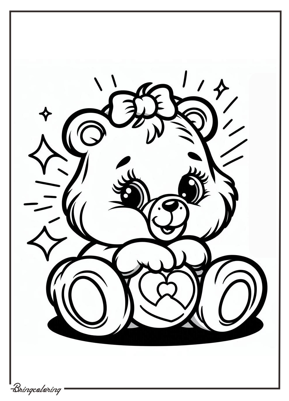 Care Bear Coloring Pages bringcoloring.com