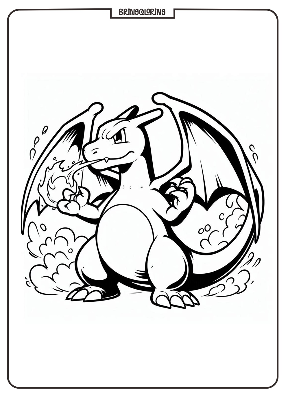 Charizard Coloring Online Pages bringcoloring.com