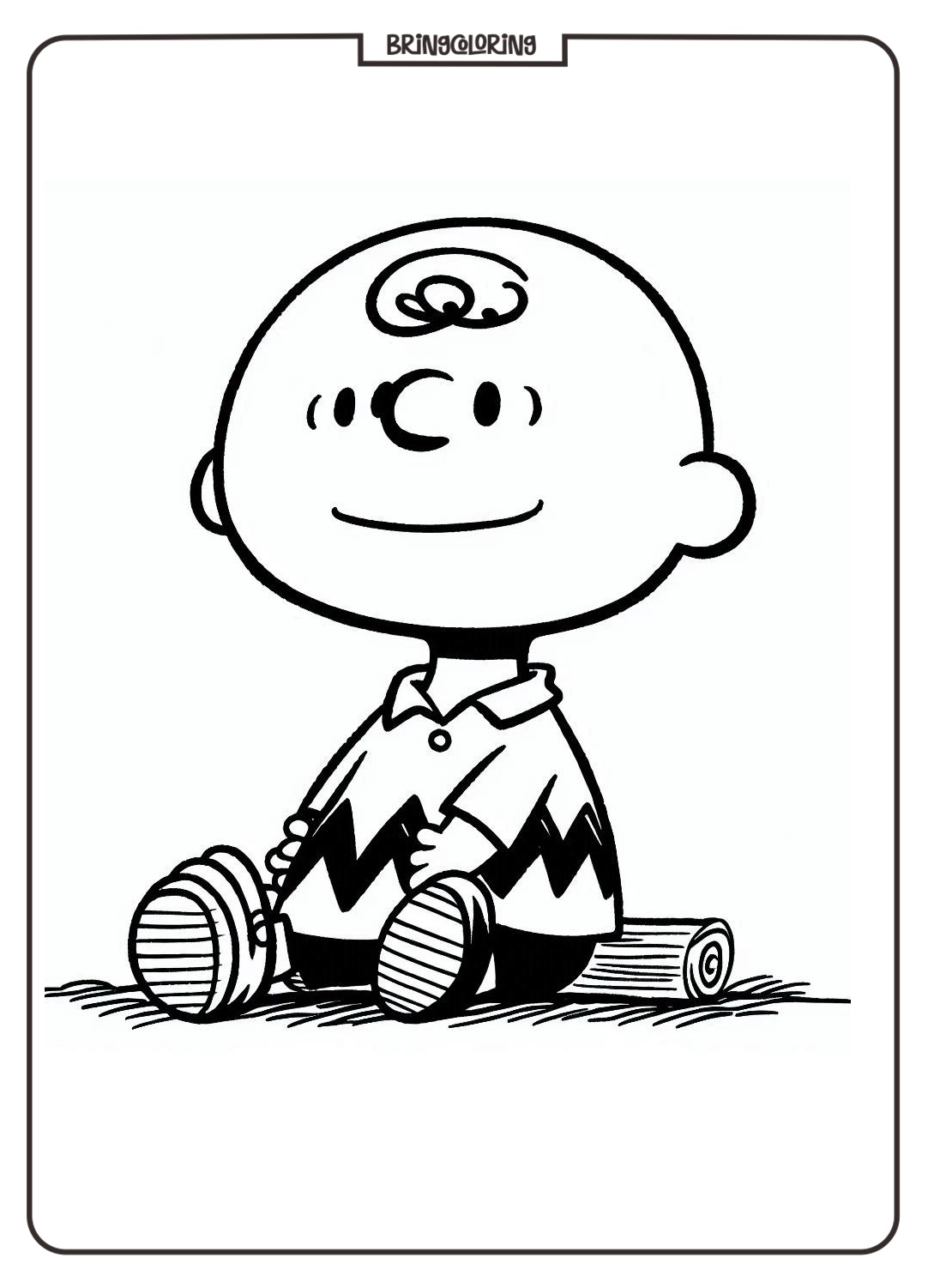 Charlie Brown Coloring Online Page bringcoloring.com