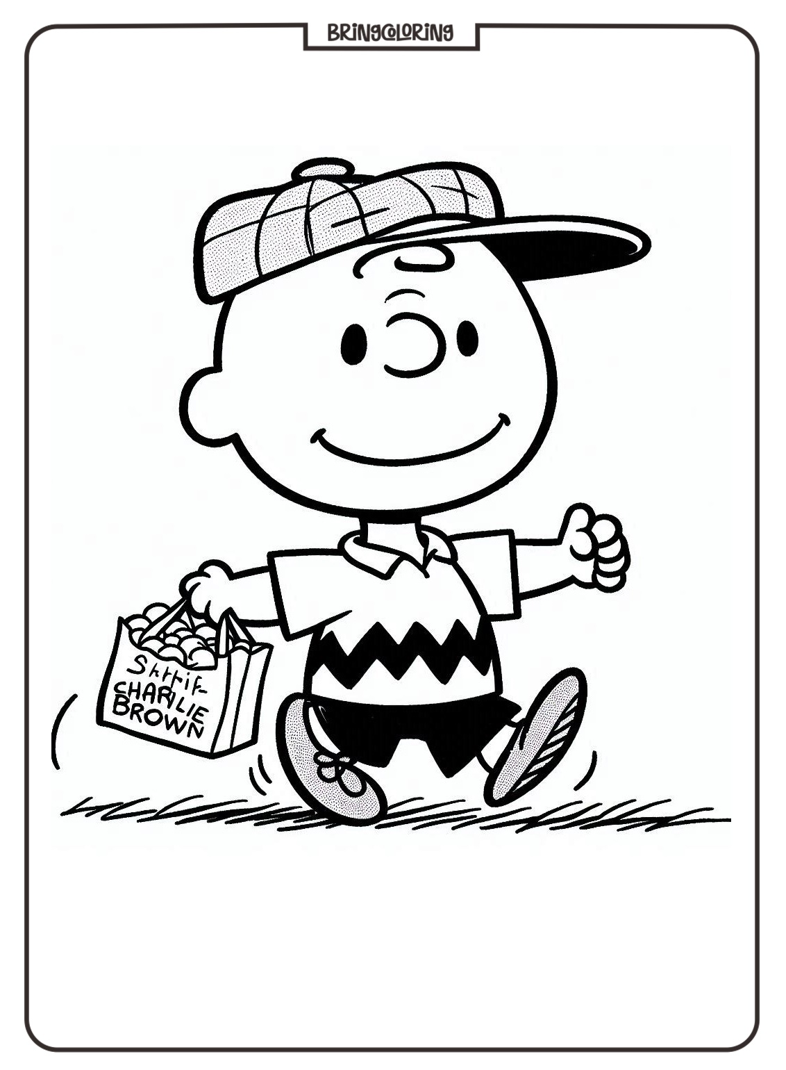 Charlie Brown Coloring Online Pages bringcoloring