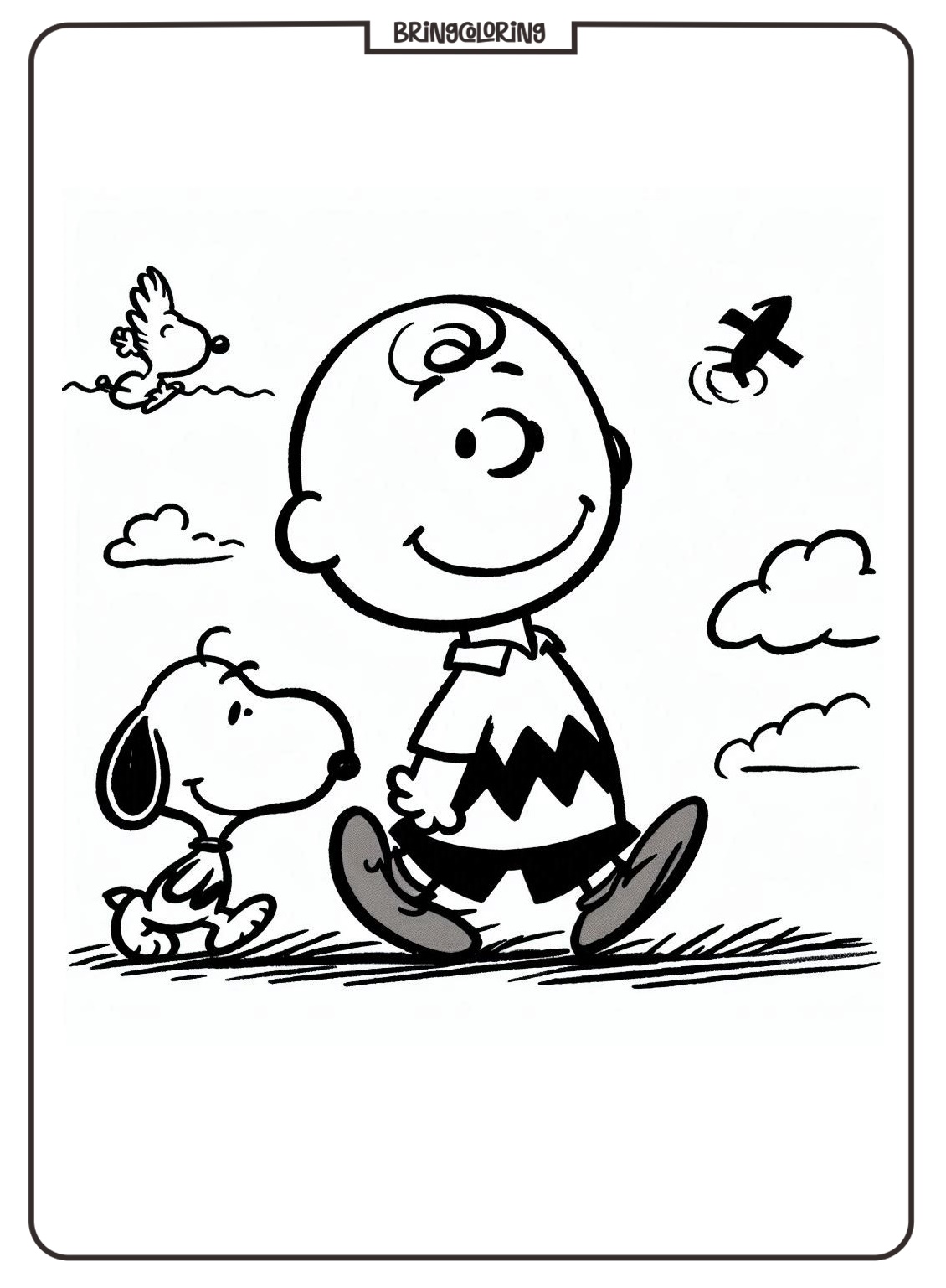 Charlie Brown Coloring Pages bringcoloring