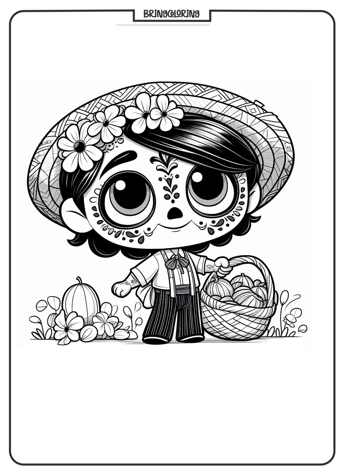 Coco Coloring Pages for Kids bringcoloring.com