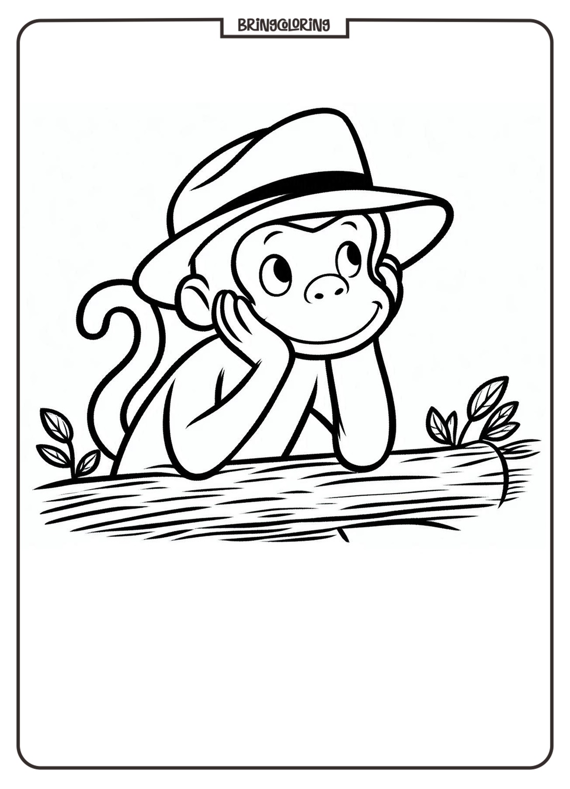 Curious George Coloring Pages bringcoloring.com