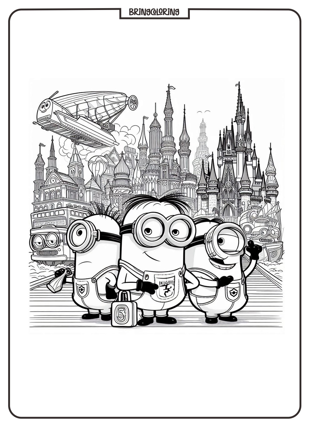 Welcome to The Exciting World of Despicable Me Coloring Pages! 2 Despicable Me Coloring Page bringcoloring.com