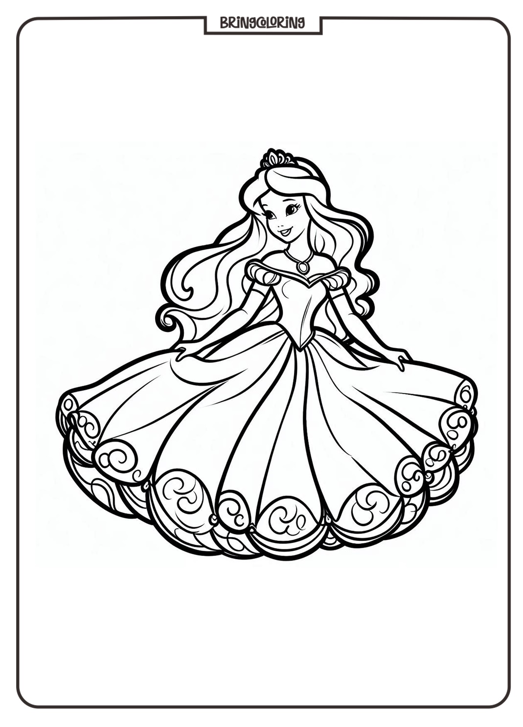 Disney princess Coloring Pages bringcoloring.com
