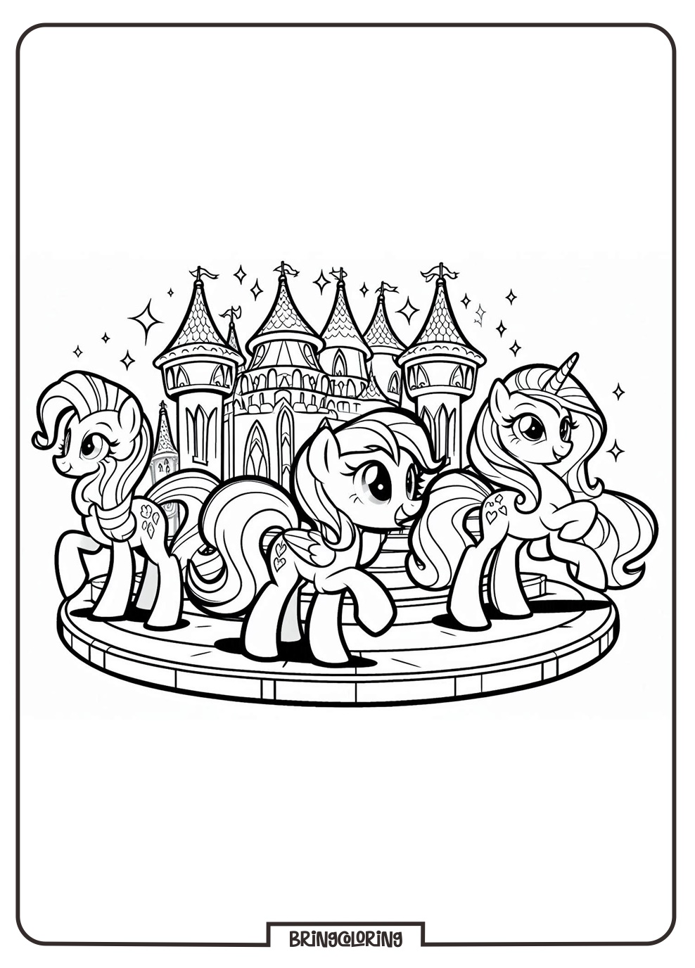 Equestria Coloring Pages for Kids 1 Equestria coloring online pages bringcoloring.com
