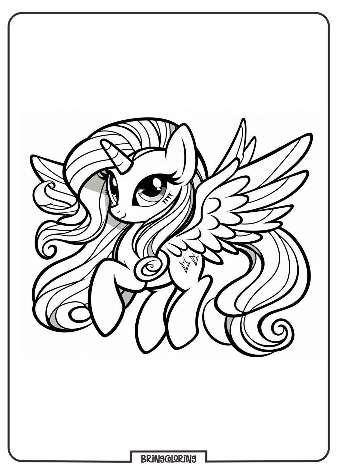 Equestria Coloring Pages for Kids 2 Equestria coloring page bringcoloring.com