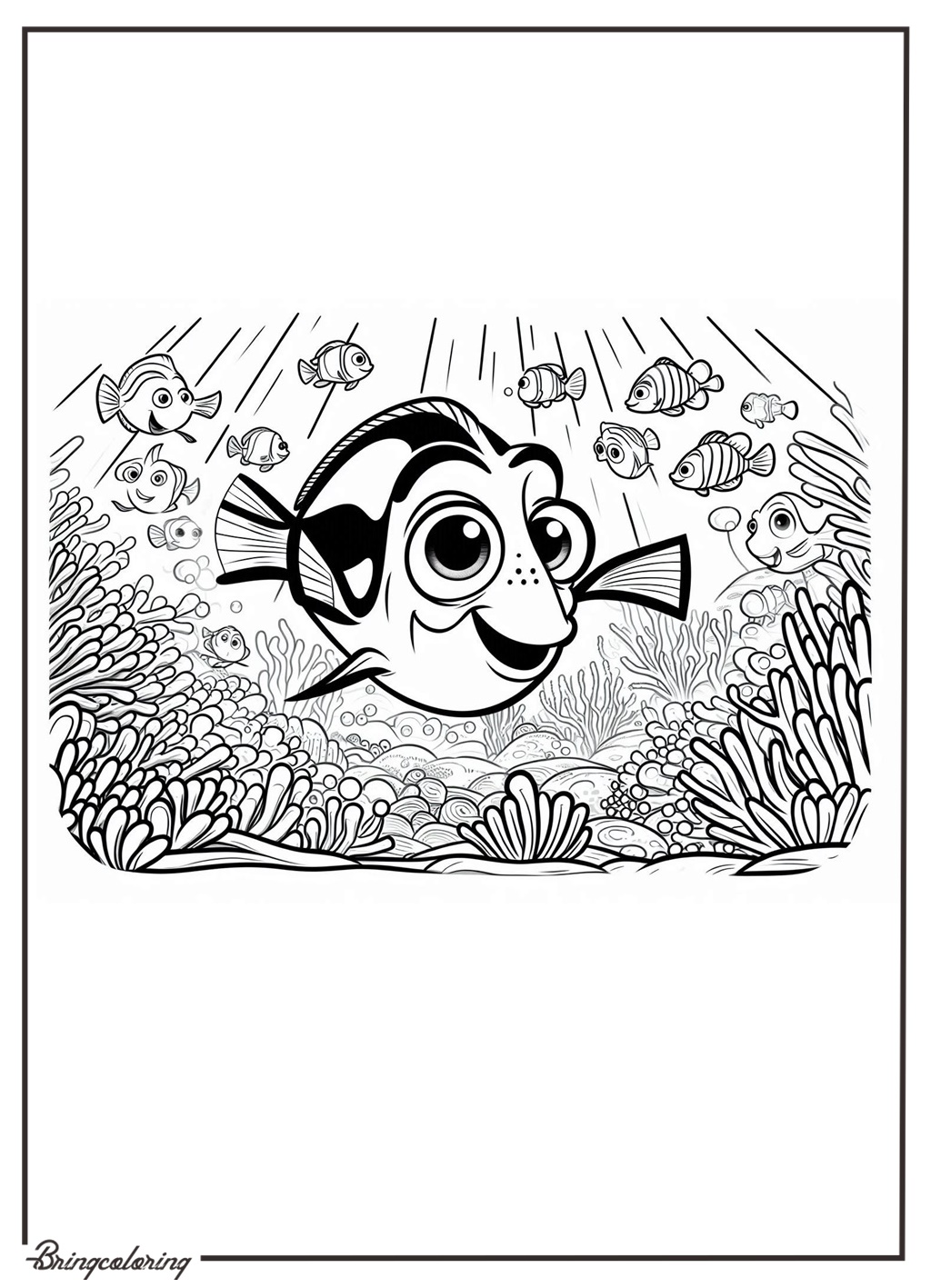 Finding Dory Coloring Online Page bringcoloring