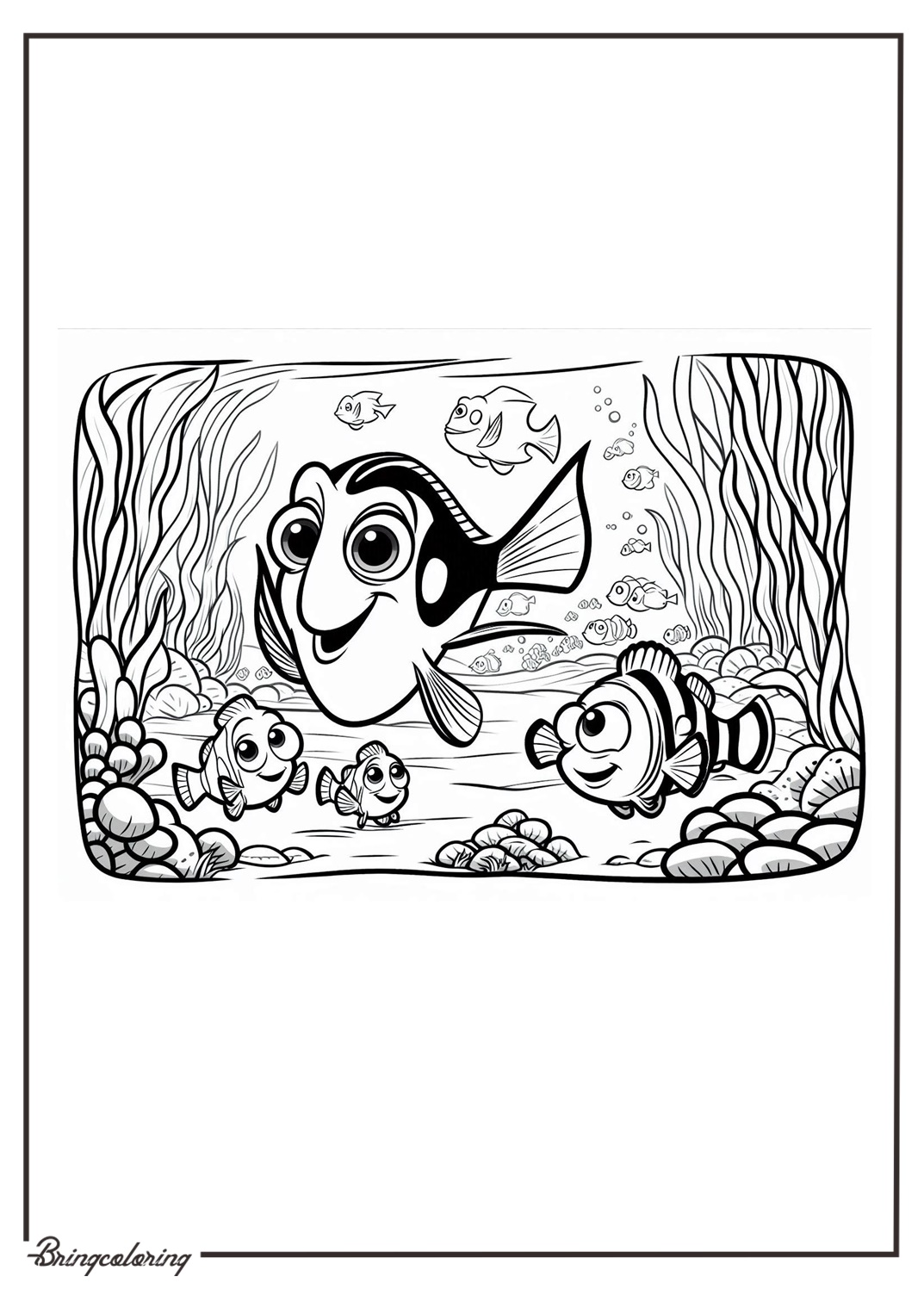Finding Dory Coloring Online Pages bringcoloring