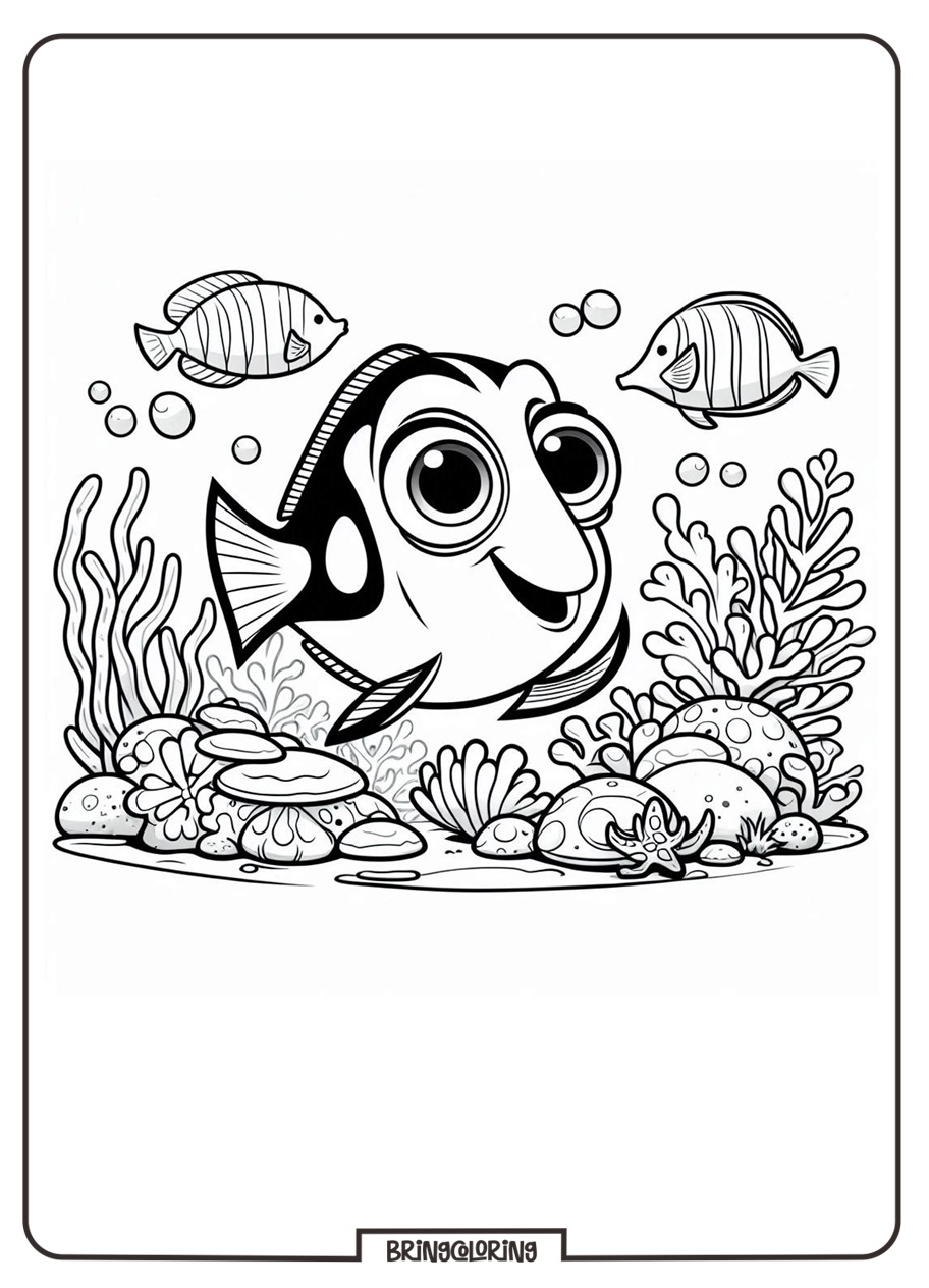 Finding Dory Coloring Pages bringcoloring