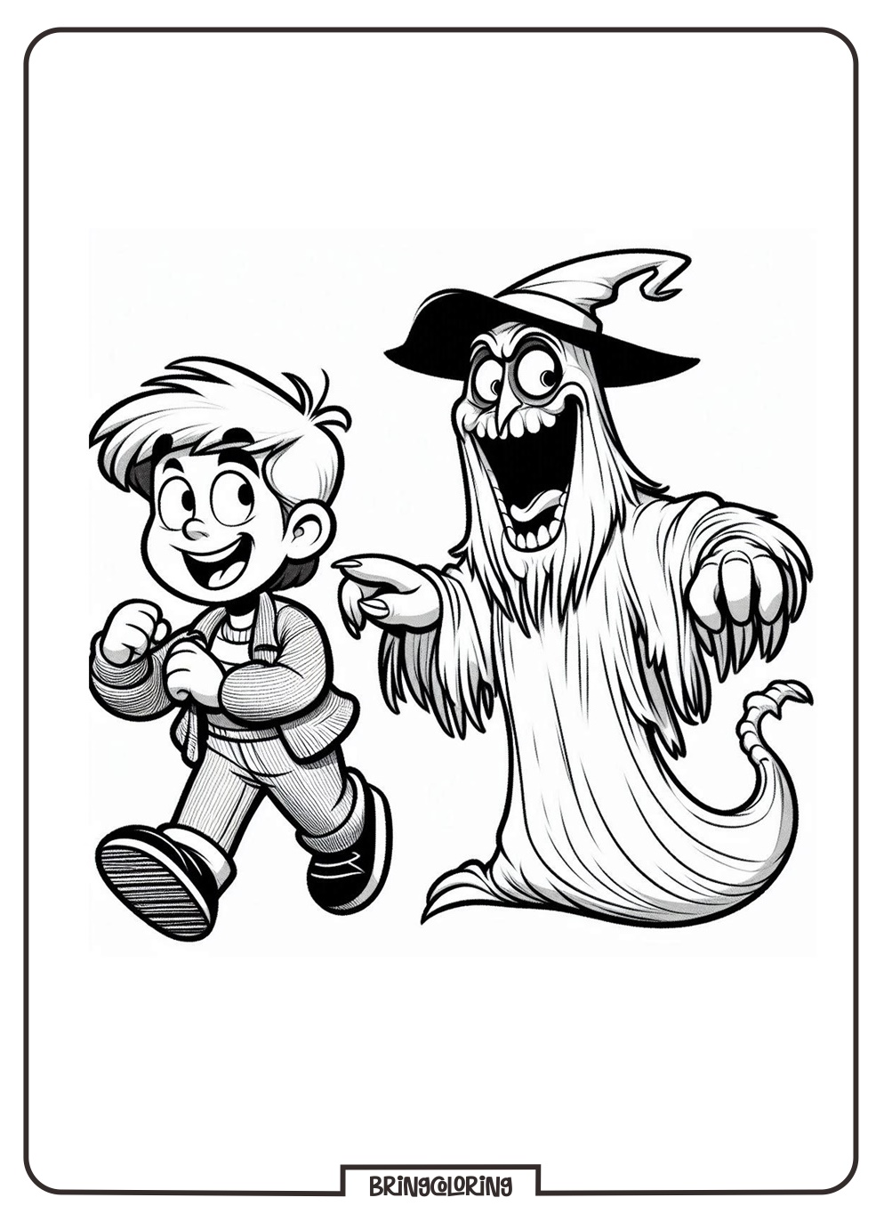 Goosebumps Coloring Pages for Kids 1 Goosebumps cartoon movie coloring online page bringcoloring