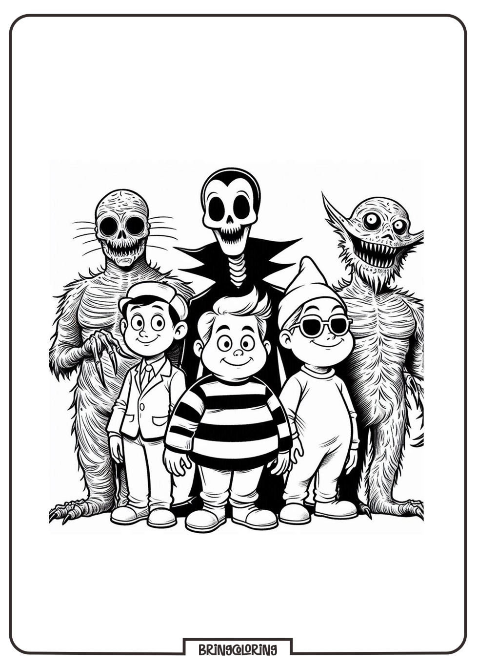 Goosebumps Coloring Pages for Kids 3 Goosebumps cartoon movie coloring page bringcoloring