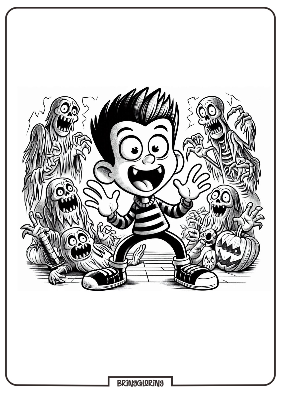 Goosebumps Coloring Pages for Kids 4 Goosebumps cartoon movie coloring pages bringcoloring