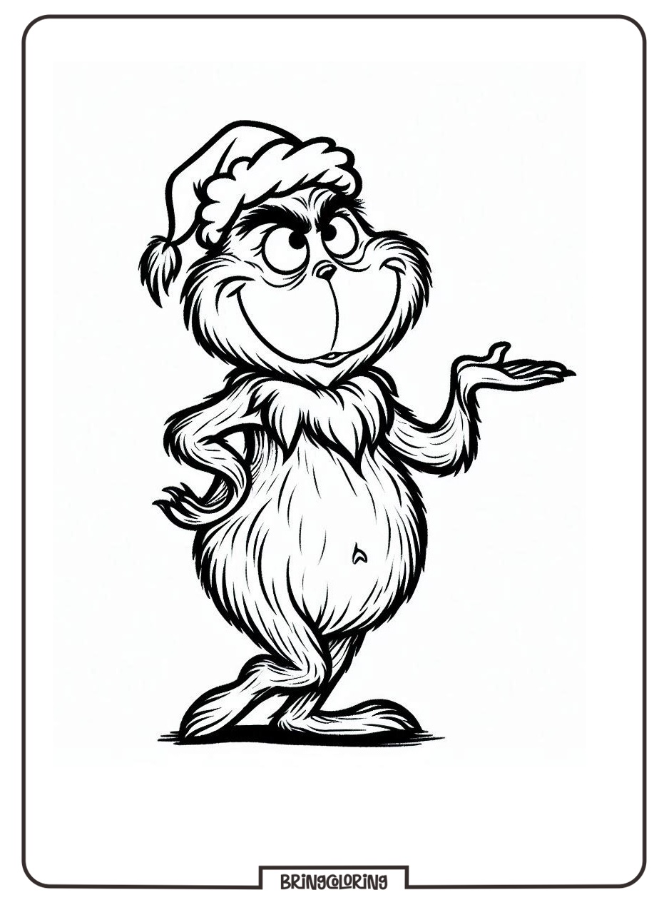 Grinch Coloring Pages for Kids 2 Grinch Cartoon Movie Coloring Page for Kids bringcoloring.com