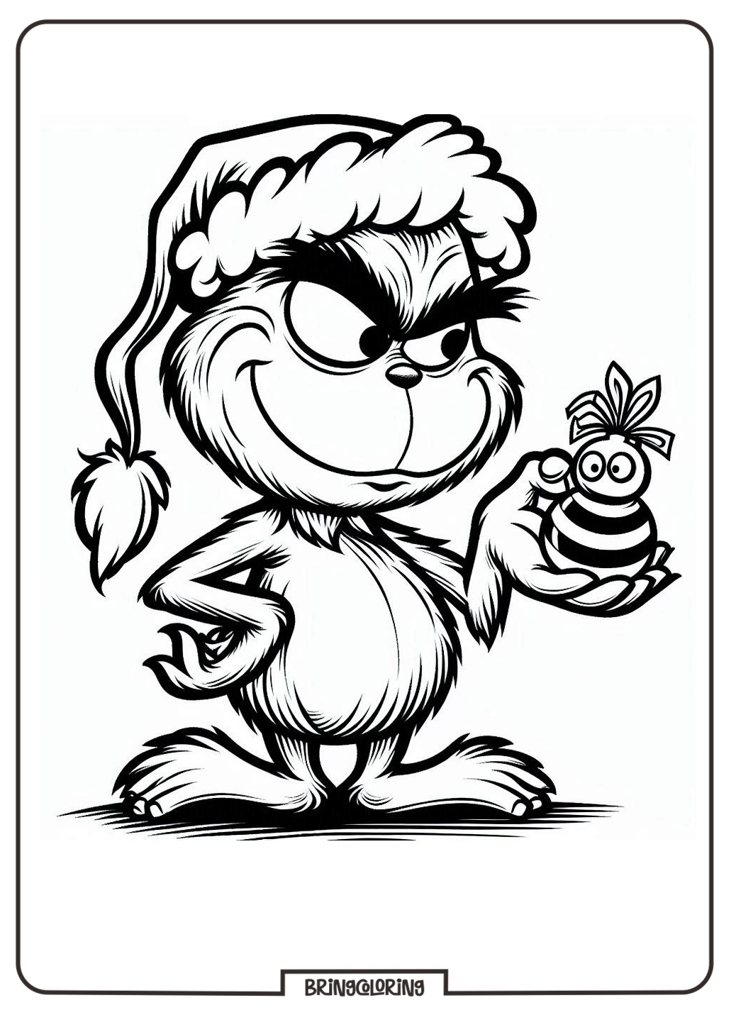 Grinch Coloring Pages for Kids 3 Grinch Cartoon Movie Coloring Pages for Kid bringcoloring.com