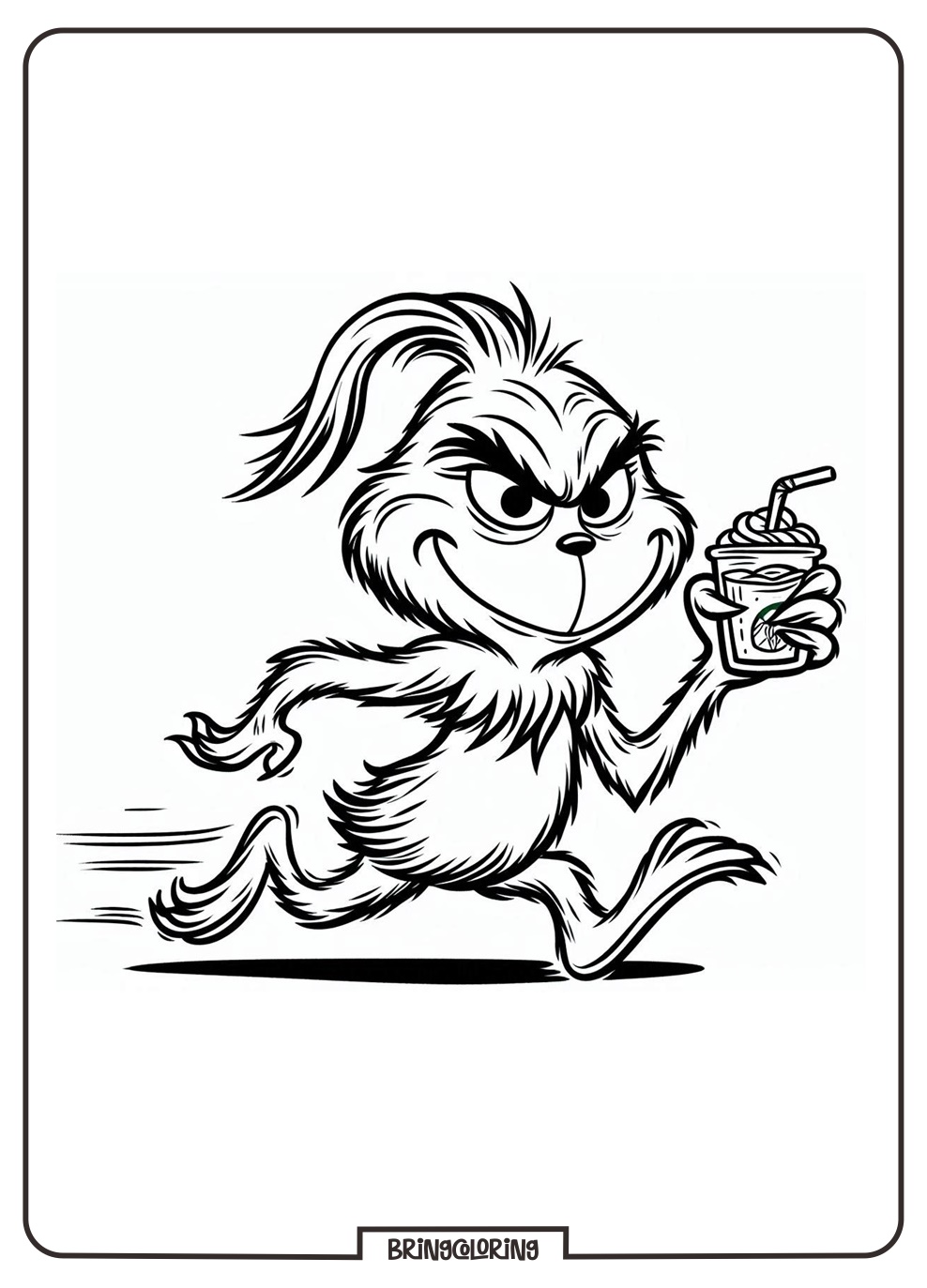 Grinch Coloring Pages for Kids 4 Grinch Cartoon Movie Coloring Pages for Kids bringcoloring.com