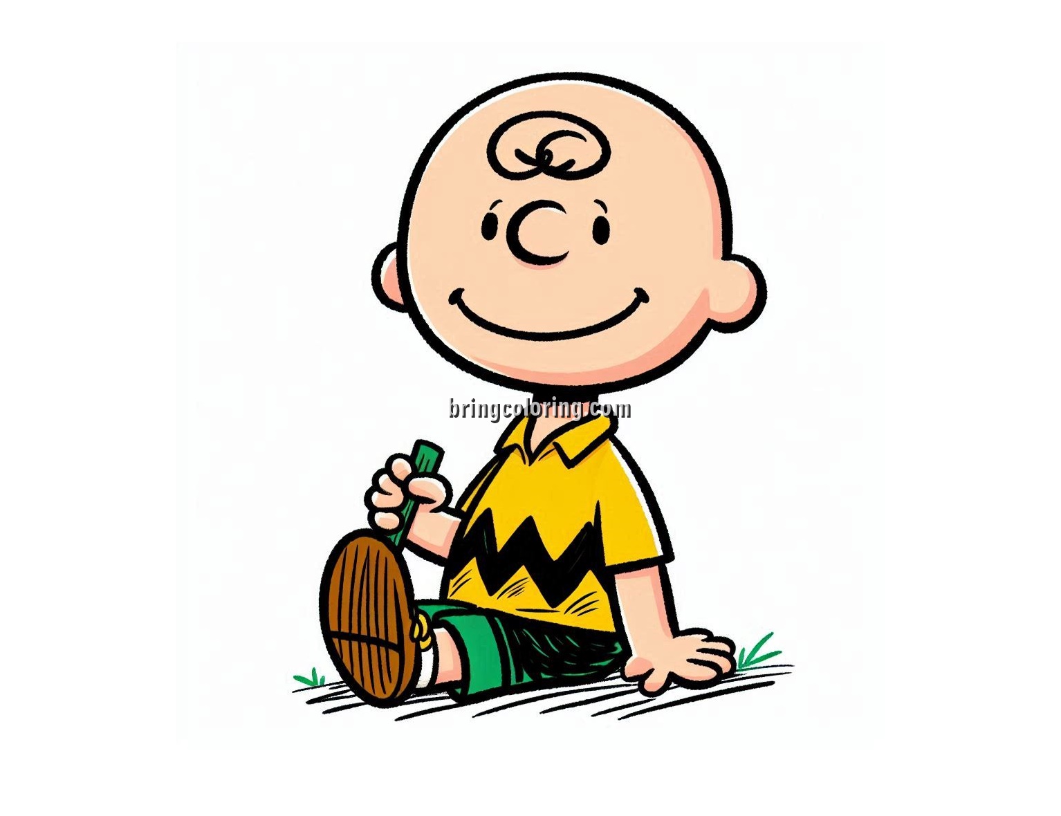 Image of Charlie Brown Coloring Page