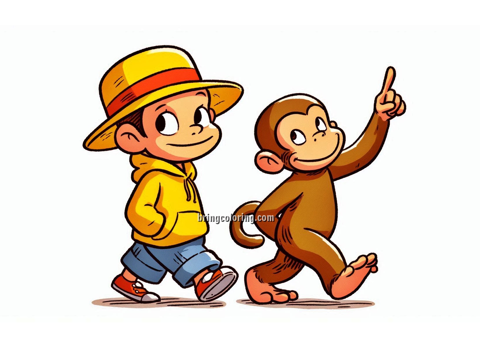 Image of Curious George Coloring