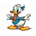 Image of Donald Duck Coloring Pages
