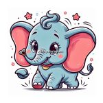 Image of Dumbo coloring pages