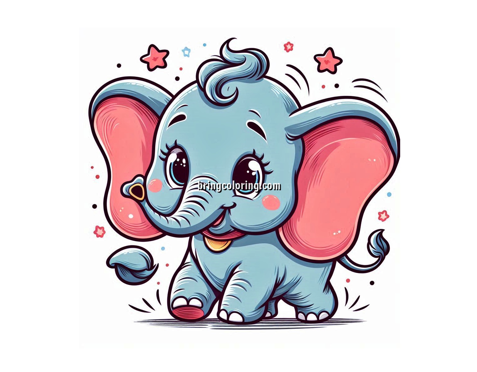 Welcome to The Magical World of Dumbo Coloring Pages! 4 Image of Dumbo coloring pages