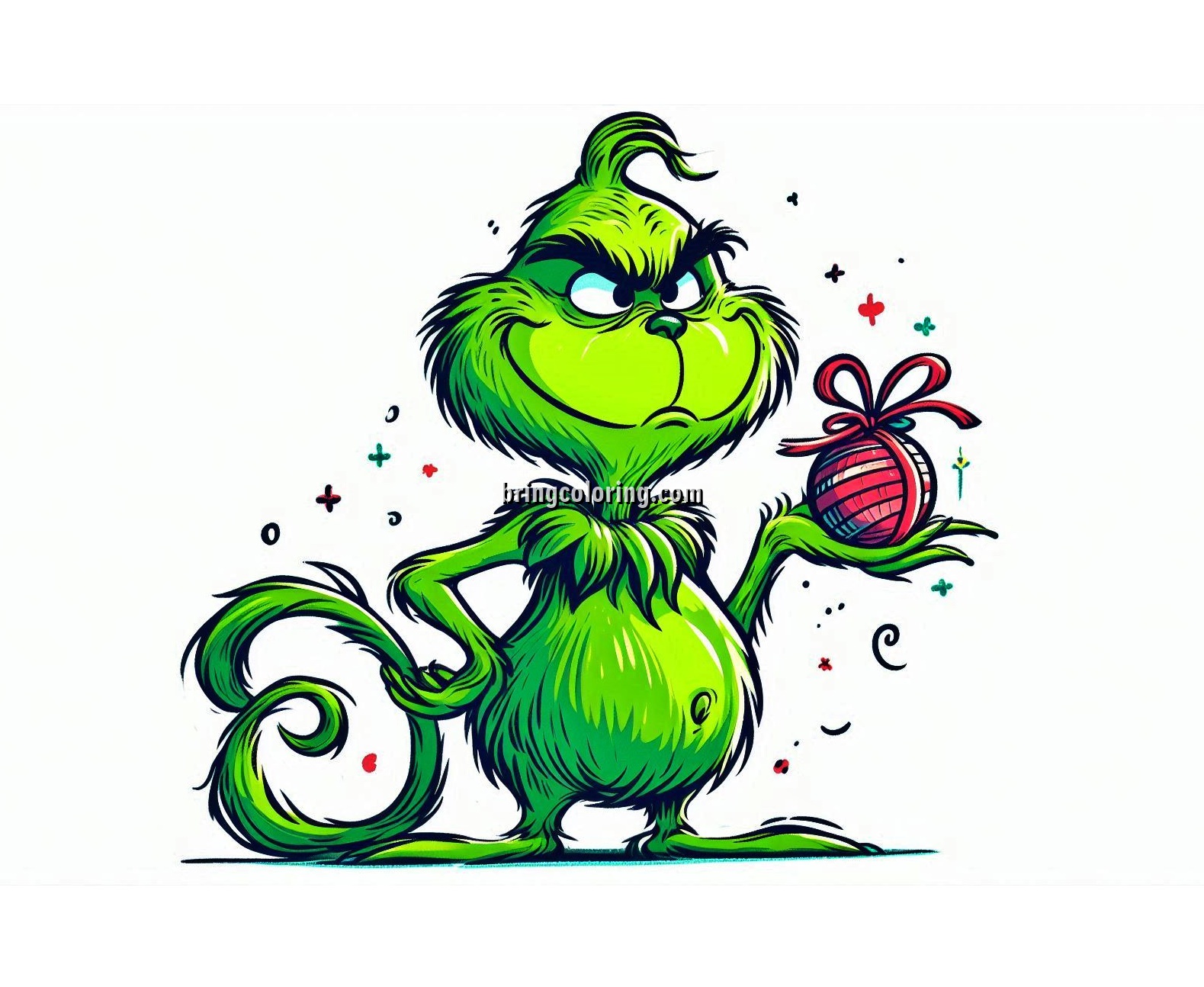 Grinch Coloring Pages for Kids 5 Image of Grinch Coloring Page