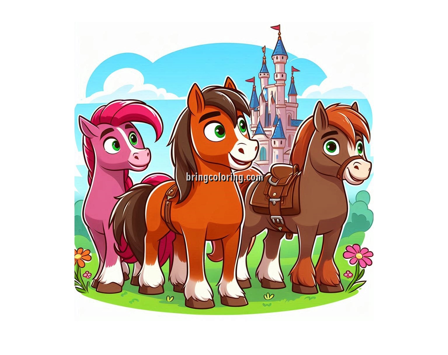 Image of Horseland Coloring Pages