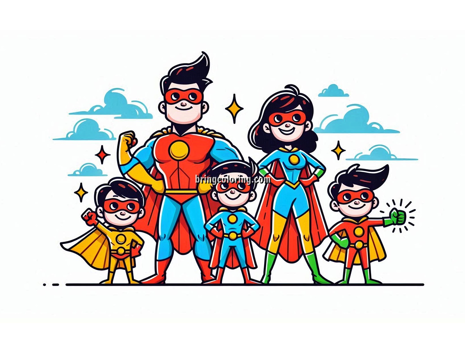 Get Ready for Super Fun with The Incredibles Coloring Pages! 6 Image of The Incredibles Coloring