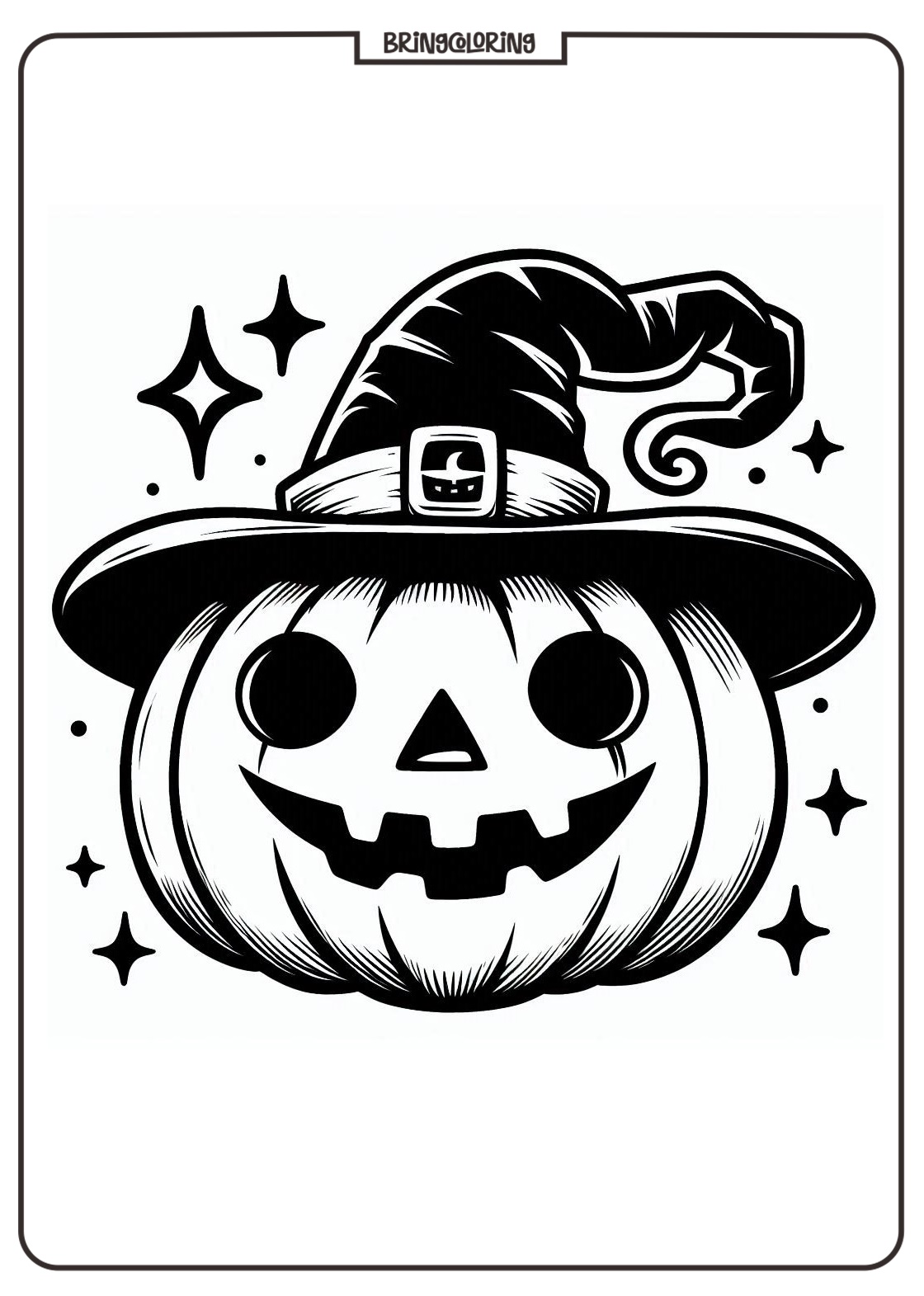 Jack O'Lantern Coloring Online Pages bringcoloring.com