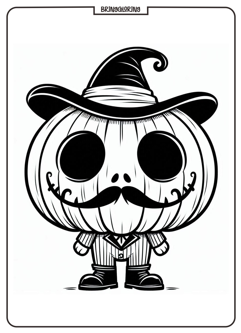 Jack O'Lantern Coloring Pages bringcoloring.com