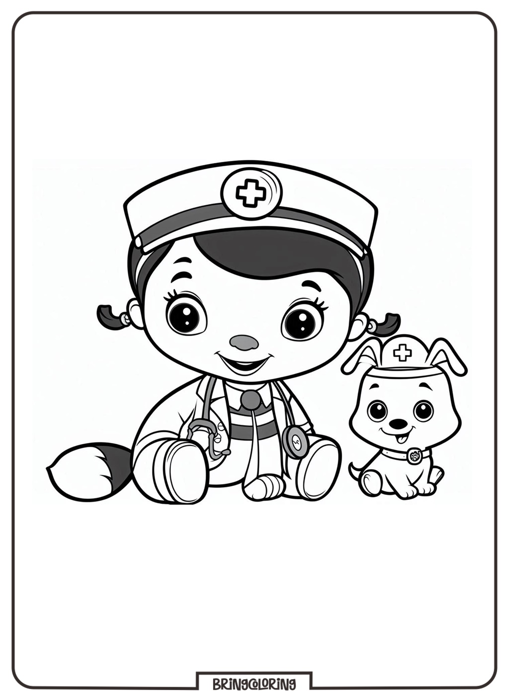 Welcome to Our Doc McStuffins Coloring Pages! 1 bringcoloring.com Doc Mcstuffins Coloring Page for Kids