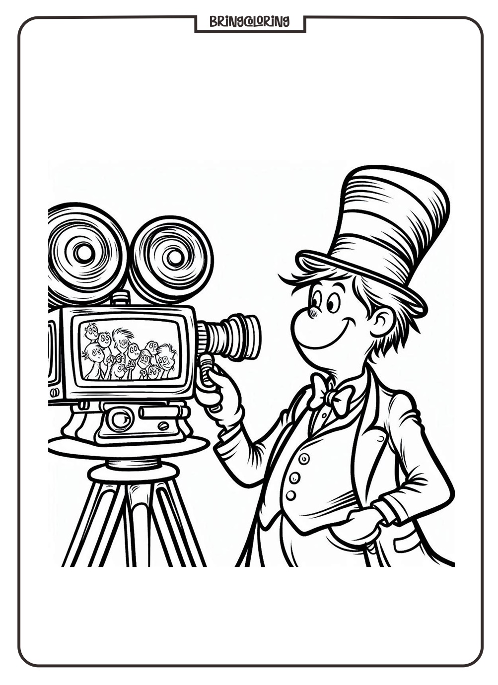 Color and Learn with The Magical World of Dr. Seuss! 4 dr seuss coloring pages for kids bringcoloring.com