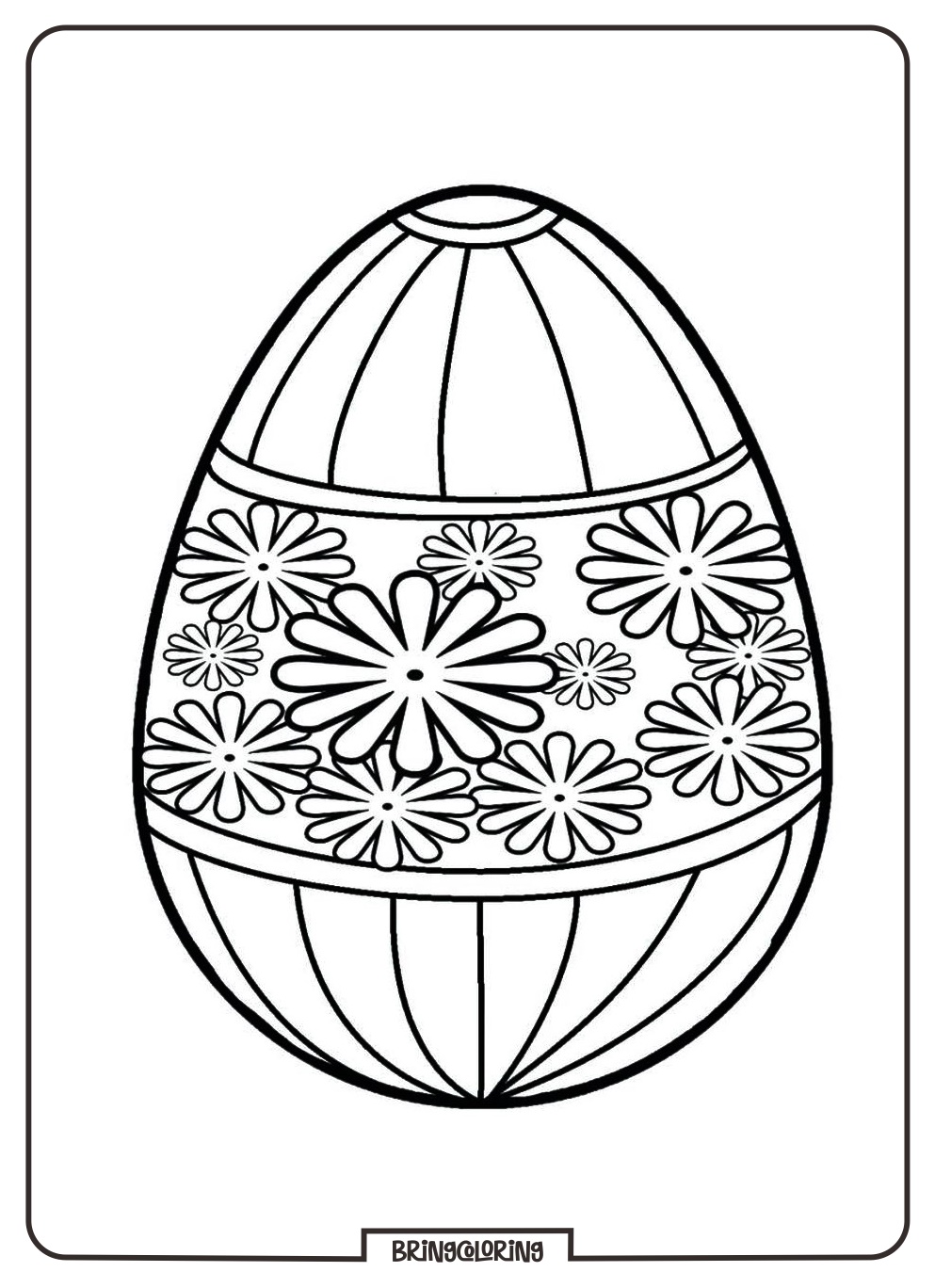 Welcome to Easter Egg Coloring Pages! 2 easter egg coloring pages bringcoloring.com