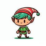 Magical Elf Coloring Fun! image of Elf Coloring Page