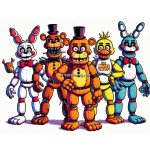 image of Five Nights At Freddys coloring