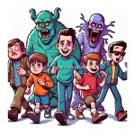 image of Goosebumps cartoon movie coloring