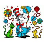 image of dr seuss coloring pages