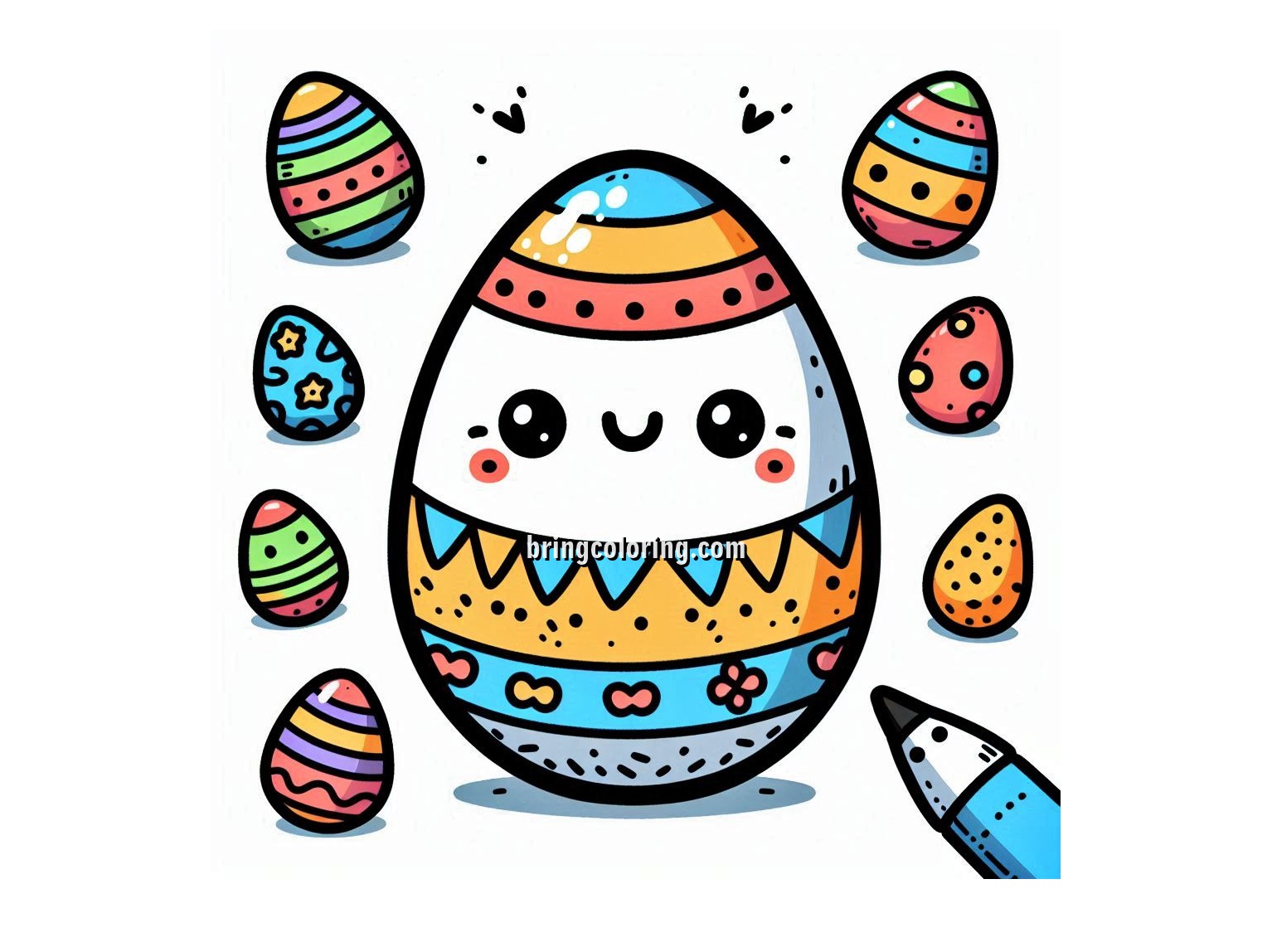 Welcome to Easter Egg Coloring Pages! 5 image of easter egg coloring pages