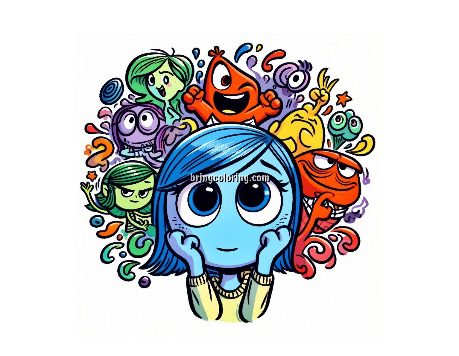 image of inside out coloring