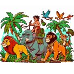 image of jungle book coloring pages