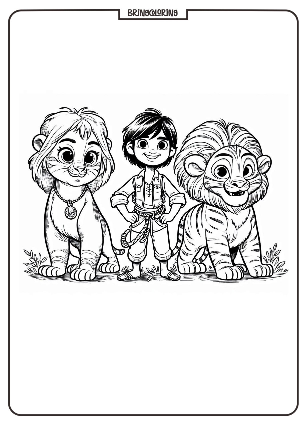 jungle book cartoon movie coloring pages bringcoloring.com