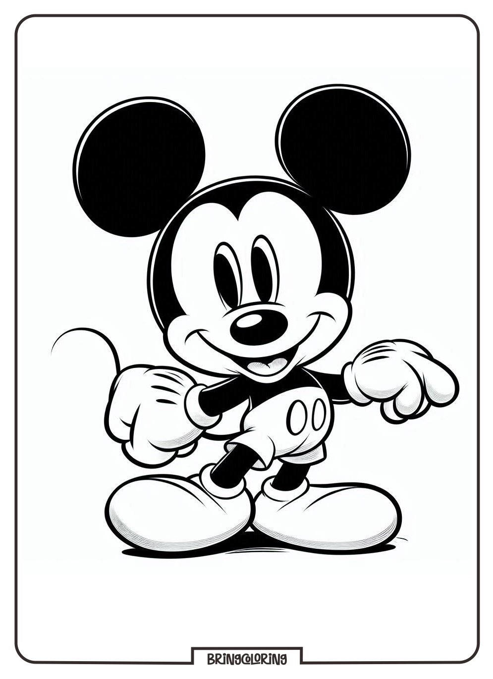 Disney Mickey Mouse coloring online bringcoloring.com
