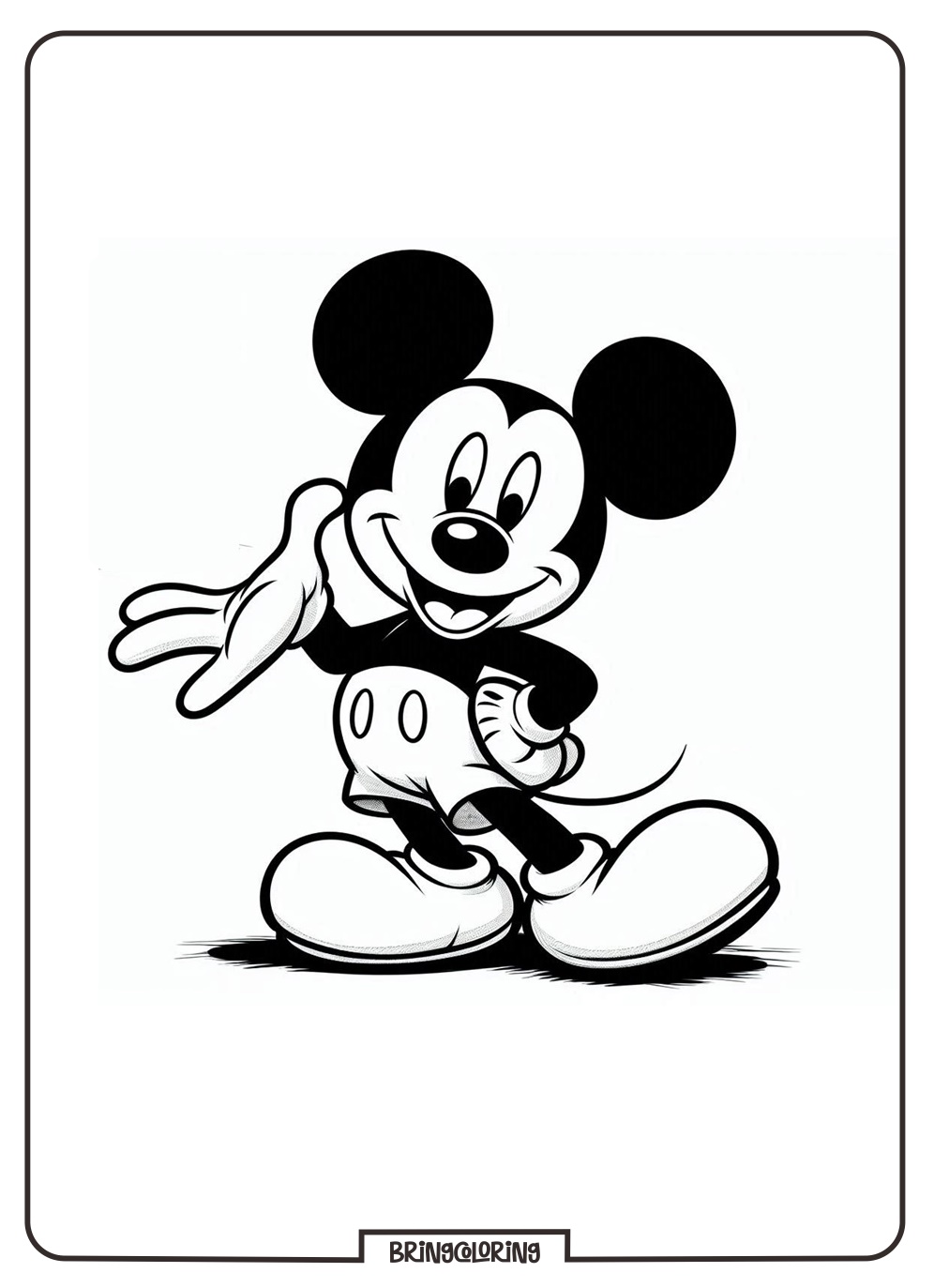 Disney Mickey Mouse coloring page bringcoloring.com