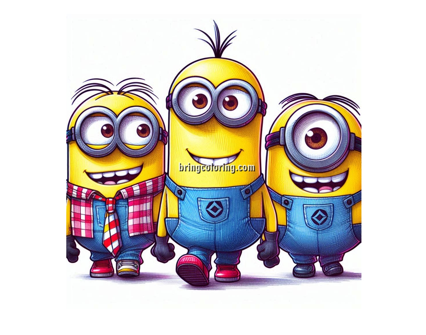 Image of Minions Coloring Online