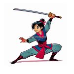 Image of Mulan Coloring Page